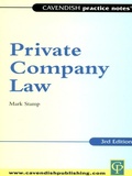 Cover: Practice Notes on Private Company Law - Routledge Cavendish