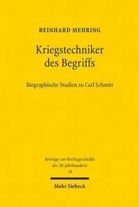 Abbildung von: Kriegstechniker des Begriffs - Mohr Siebeck