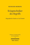 Cover: Kriegstechniker des Begriffs - Mohr Siebeck