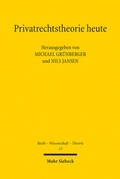 Abbildung von: Privatrechtstheorie heute - Mohr Siebeck