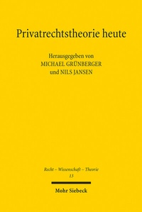 Abbildung von: Privatrechtstheorie heute - Mohr Siebeck