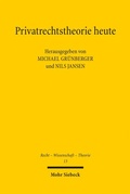 Cover: Privatrechtstheorie heute - Mohr Siebeck