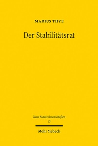 Abbildung von: Der Stabilitaetsrat - Mohr Siebeck