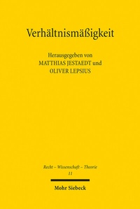 Abbildung von: Verhaeltnismaessigkeit - Mohr Siebeck