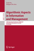 Cover: Algorithmic Aspects in Information and Management - Springer