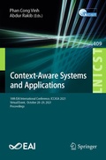 Cover: Context-Aware Systems and Applications - Springer