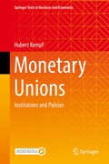 Cover: Monetary Unions - Springer
