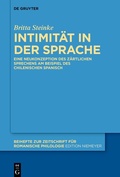 Abbildung von: Intimität in der Sprache - De Gruyter