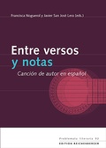 Cover: Entre versos y notas: Canci&oacute;n de autor en espa&ntilde;ol - Edition Reichenberger