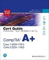 Abbildung von: CompTIA A+ Core 1 (220-1101) and Core 2 (220-1102) Cert Guide - Pearson It Certification