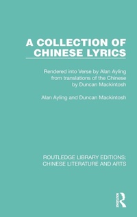 Enlarge image Cover: A Collection of Chinese Lyrics - Routledge