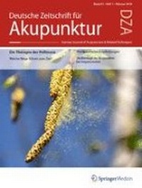 Abbildung von: Deutsche Zeitschrift für Akupunktur - SpringerMedizin