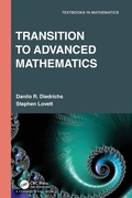 Cover: Transition to Advanced Mathematics - Chapman & Hall/CRC