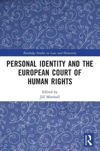 Enlarge image Cover: Personal Identity and the European Court of Human Rights - Routledge