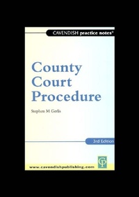 Enlarge image Cover: Practice Notes on County Court Procedure - Routledge Cavendish