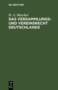 Bild: Das Versammlungs- Und Vereinsrecht Deutschlands - Mercury Learning and Information