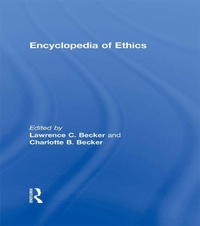 Enlarge image Cover: Encyclopedia of Ethics - Routledge