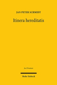 Bild: Itinera hereditatis - Mohr Siebeck