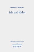 Cover: Sein und Nichts - Mohr Siebeck