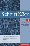 Cover: SchriftZ&uuml;ge / SchriftZ&uuml;ge 14 Taschenbuch - epubli