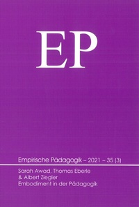 Enlarge image Cover: Embodiment in der Pädagogik - Verlag Empirische Pädagogik