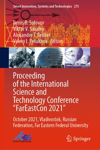 Enlarge image Cover: Proceeding of the International Science and Technology Conference "FarEast?on 2021" - Springer
