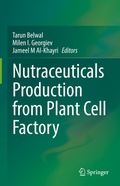 Cover: Nutraceuticals Production from Plant Cell Factory - Springer
