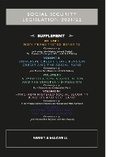Cover: Social Security Legislation 2021/22 Supplement - Sweet & Maxwell