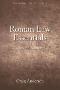 Enlarge image Cover: Roman Law Essentials - Edinburgh University Press