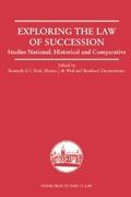 Cover: Exploring the Law of Succession - Edinburgh University Press