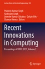 Cover: Recent Innovations in Computing - Springer