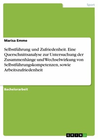 Abbildung von: Selbstführung und Zufriedenheit. Eine Querschnittsanalyse zur  Untersuchung der Zusammenhänge und Wechselwirkung von Selbstführungskompetenzen, sowie Arbeitszufriedenheit - GRIN Verlag