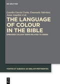 Cover: The Language of Colour in the Bible - De Gruyter
