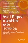 Cover: Recent Progress in Lead-Free Solder Technology - Springer
