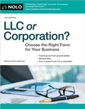 Cover: LLC or Corporation? - NOLO