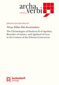 Cover: Verus Filius Dei Incarnatus - Aschendorff