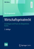 Cover: Wirtschaftsprivatrecht - Springer Gabler