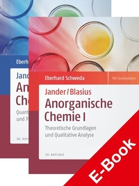 Abbildung von: Package: Jander/Blasius, Anorganische Chemie I + II - Hirzel
