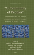 Cover: "A Community of Peoples" - Brill