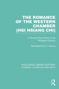 Cover: The Romance of the Western Chamber (Hsi Hsiang Chi) - Routledge