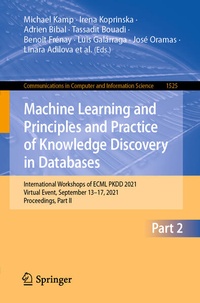 Enlarge image Cover: Machine Learning and Principles and Practice of Knowledge Discovery in Databases - Springer