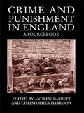 Cover: Crime and Punishment in England - Routledge