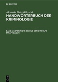 Bild: Handw&ouml;rterbuch der Kriminologie / Soziale Gerichtshilfe - Strafvollzug - De Gruyter
