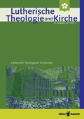Cover: Lutherische Theologie und Kirche - Heft 03/2021 - Edition Ruprecht