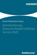 Cover: Kommentierung Deutsche Kodierrichtlinien Version 2022 - Kohlhammer