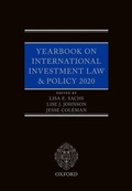 Cover: Yearbook on International Investment Law & Policy 2020 - Oxford University Press