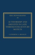 Cover: Authorship and Identity in Late Thirteenth-Century Motets - Routledge