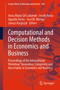 Cover: Computational and Decision Methods in Economics and Business - Springer