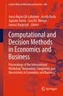 Cover: Computational and Decision Methods in Economics and Business - Springer