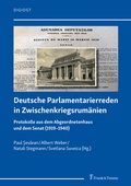 Cover: Deutsche Parlamentarierreden in Zwischenkriegsrum&auml;nien - Frank & Timme